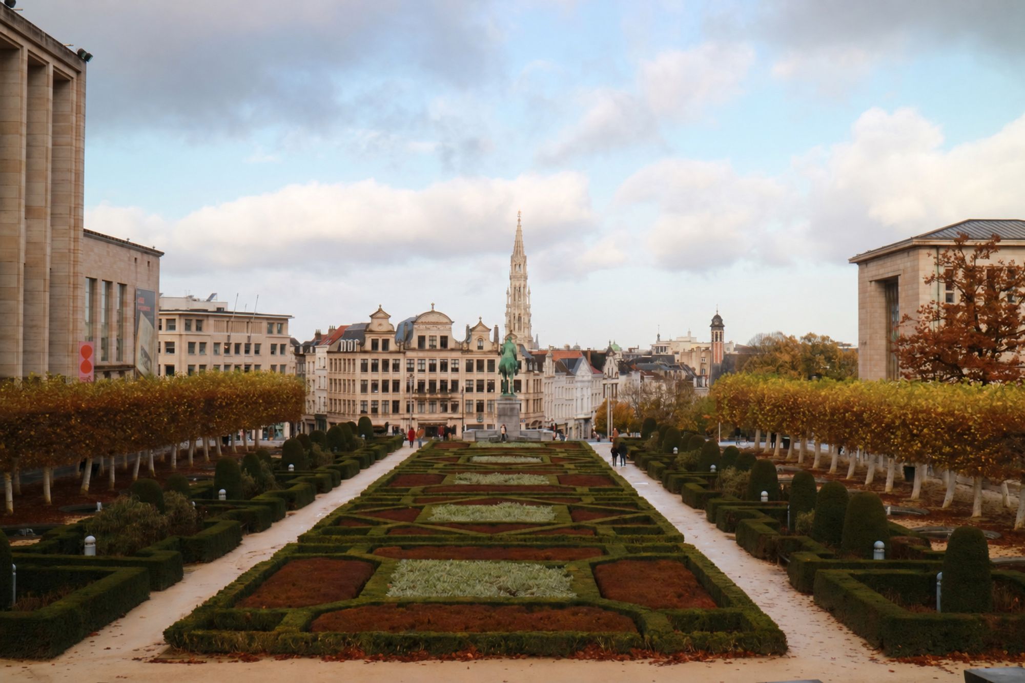 Mont des Arts, Brussels, in autumn